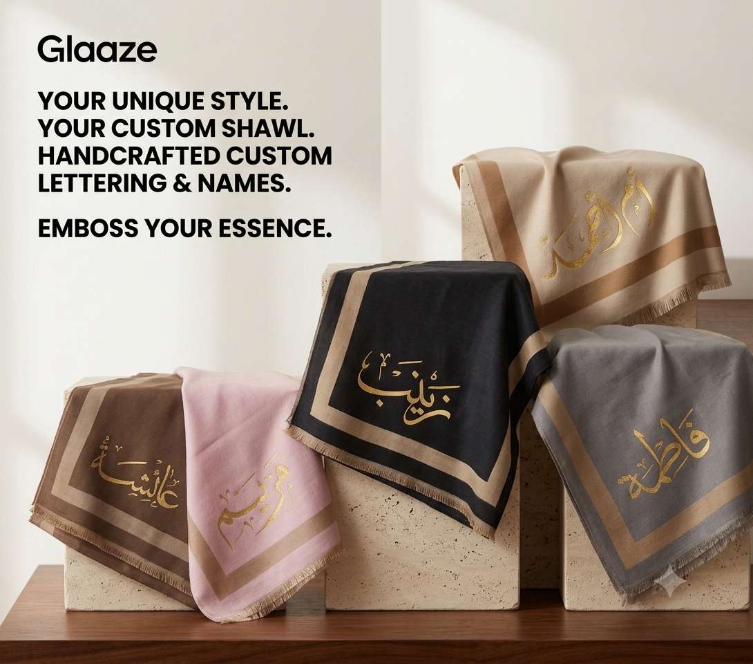 Customize Name print Shawl Customize Name print Shawl