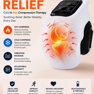 Smart Knee Pain Relief Therapy Wrap | Heat & Vibration Massager