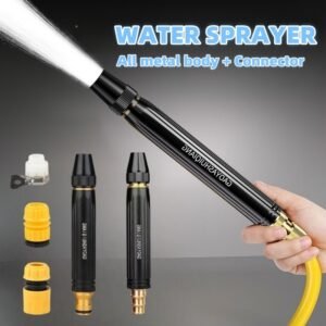 Portable high pressure water gun for car washing